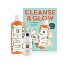 Load image into Gallery viewer, Cleanse & Glow Gift Set (Mangosteen Cleanser + Strawberry Rhubarb Dermafoliant)