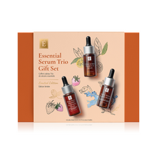 Load image into Gallery viewer, Essential Serum Trio Gift Set (Citrus & Kale, Strawberry Rhubard + Marine Flower)