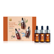 Load image into Gallery viewer, Essential Serum Trio Gift Set (Citrus & Kale, Strawberry Rhubard + Marine Flower)