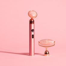 Load image into Gallery viewer, VIBRATING ROSE QUARTZ SCULPTING ROLLER