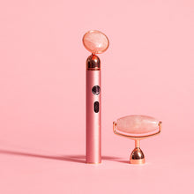Load image into Gallery viewer, VIBRATING ROSE QUARTZ SCULPTING ROLLER
