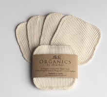 Load image into Gallery viewer, REUSABLE ORGANIC WAFFLE COTTON FACIAL PADS (2, 4 OR 8 PACKS)
